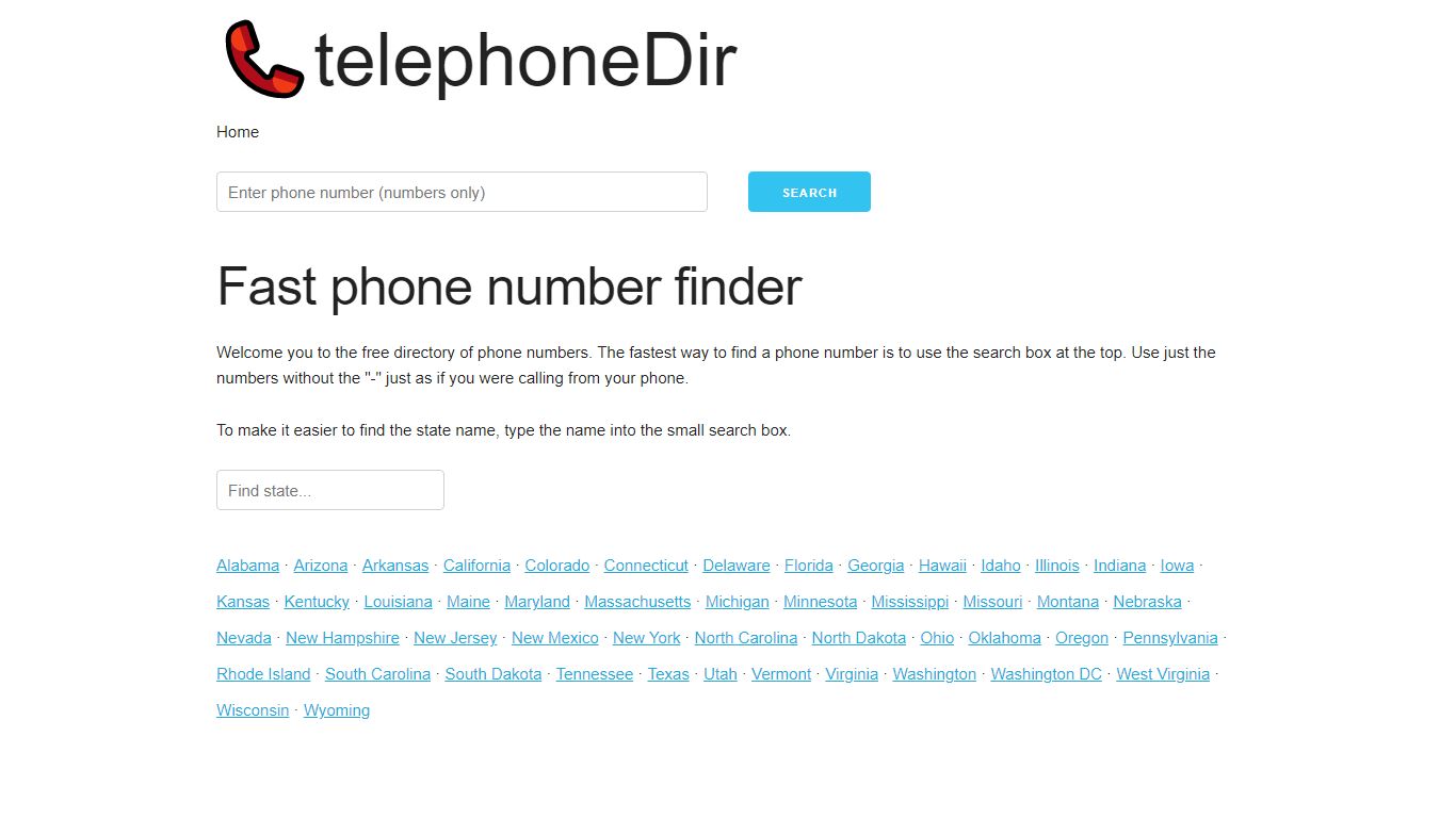 Fast phone number lookup ️